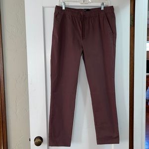 ASOS Women’s Drawstring Pants with elastic waist in chocolate brown M